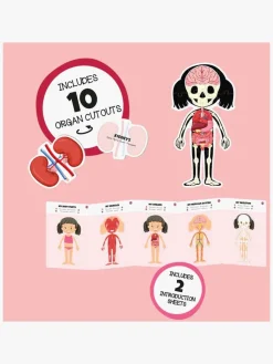 Spil & Puslespil|Lærerig Leg-BarboToys Barbo Toys Body Puslespil Pige 36 Brikker Lyserød