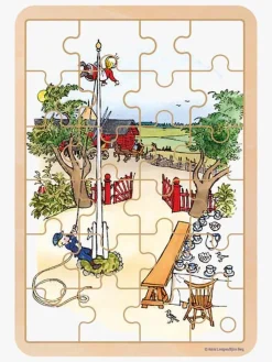 Spil & Puslespil-EmilILonneberga Barbo Toys Emil Fra Lønneberg Puslespil - Træ 24 Brikker