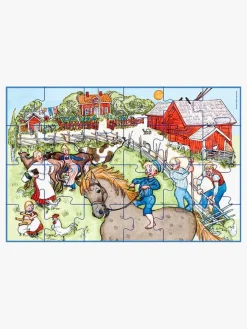 Spil & Puslespil-EmilILonneberga Barbo Toys Emil Fra Lønneberg Kuffert med 1 Puslespil 24 Brikker