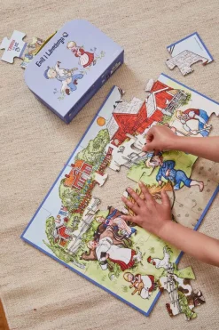Spil & Puslespil-EmilILonneberga Barbo Toys Emil Fra Lønneberg Kuffert med 1 Puslespil 24 Brikker