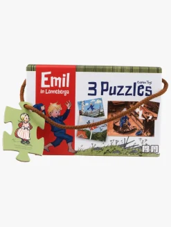 Spil & Puslespil-BarboToys Barbo Toys Emil Fra Lønneberg Puslespil 3-i-1