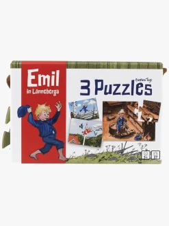 Spil & Puslespil-BarboToys Barbo Toys Emil Fra Lønneberg Puslespil 3-i-1