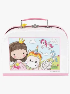 Spil & Puslespil-BarboToys Barbo Toys Lillie & Ellie Kuffert med Gulvpuslespil 24 Brikker