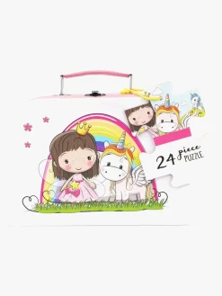 Spil & Puslespil-BarboToys Barbo Toys Lillie & Ellie Kuffert med Gulvpuslespil 24 Brikker