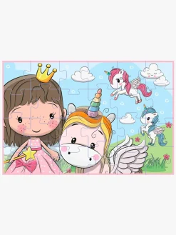 Spil & Puslespil-BarboToys Barbo Toys Lillie & Ellie Kuffert med Gulvpuslespil 24 Brikker