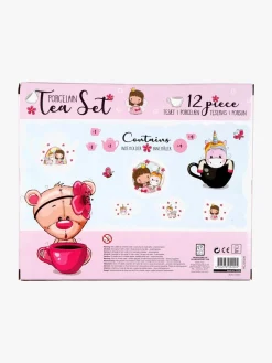 Rolleleg-BarboToys Barbo Toys Lillie & Ellie Teservice i Porcelæn 12 Brikker