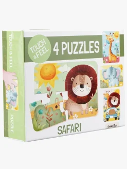 Spil & Puslespil-BarboToys Barbo Toys  Rør og føl Puslespil Safari 4-i-1