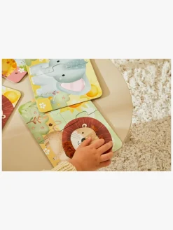 Spil & Puslespil-BarboToys Barbo Toys  Rør og føl Puslespil Safari 4-i-1