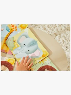 Spil & Puslespil-BarboToys Barbo Toys  Rør og føl Puslespil Safari 4-i-1