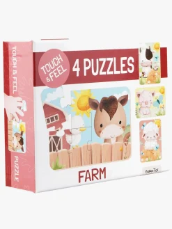 Spil & Puslespil-BarboToys Barbo Toys  Rør og føl Puslespil Bondegårdsvenner 4-i-1