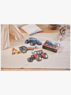 Spil & Puslespil-BarboToys Barbo Toys Stor Gulvpuslespil Traktor 3-i-1