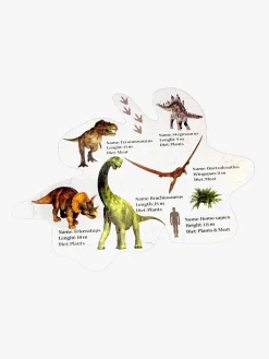 Spil & Puslespil-BarboToys Barbo Toys Stor Gulvpuslespil Dinosaur 120 Brikker