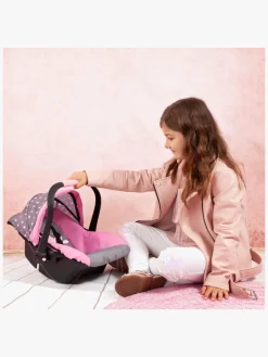 Dukker & Bamser-BayerDesign Bayer Design Autostol Dukke Lyserød/Grå