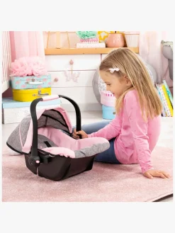 Dukker & Bamser-BayerDesign Bayer Design Autostol med Kaleche til Dukke, Grå Grå/Lyserød