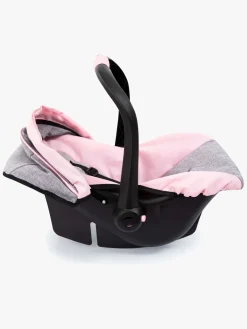 Dukker & Bamser-BayerDesign Bayer Design Autostol med Kaleche til Dukke, Grå Grå/Lyserød