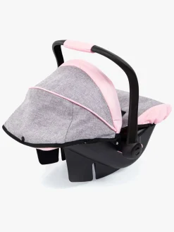 Dukker & Bamser-BayerDesign Bayer Design Autostol med Kaleche til Dukke, Grå Grå/Lyserød