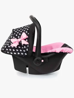 Dukker & Bamser-BayerDesign Bayer Design Autostol med Kaleche, Sort/Lyserød Sort/Lyserød