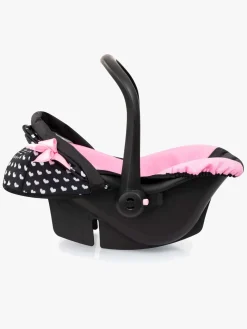 Dukker & Bamser-BayerDesign Bayer Design Autostol med Kaleche, Sort/Lyserød Sort/Lyserød