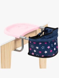 Dukker & Bamser-BayerDesign Bayer Design Babystol til Bord med Bakke, Blå/Pink