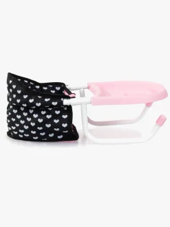 Dukker & Bamser-BayerDesign Bayer Design Babystol til Bord med Bakke, Sort/Lyserød