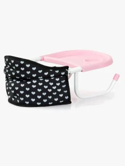 Dukker & Bamser-BayerDesign Bayer Design Babystol til Bord med Bakke, Sort/Lyserød