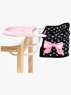 Dukker & Bamser-BayerDesign Bayer Design Babystol til Bord med Bakke, Sort/Lyserød