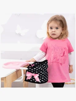 Dukker & Bamser-BayerDesign Bayer Design Babystol til Bord med Bakke, Sort/Lyserød