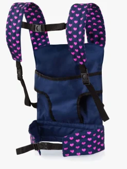 Dukker & Bamser-BayerDesign Bayer Design Bæresele til Dukke, Blå Blå/Lyserød