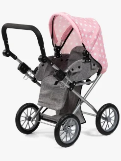 Dukker & Bamser-BayerDesign Bayer Design Combi Dukkevogn City, Grå/Lyserød