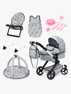 Dukker & Bamser-BayerDesign Bayer Design Combi Dukkevogn Xeo Sæt, Grey Grå