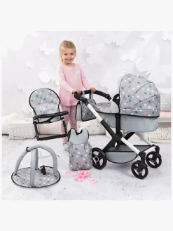 Dukker & Bamser-BayerDesign Bayer Design Combi Dukkevogn Xeo Sæt, Grey Grå