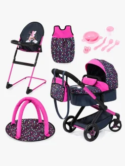 Dukker & Bamser-BayerDesign Bayer Design Combi Dukkevogn Xeo Delux Sæt, Dark Blue Blå