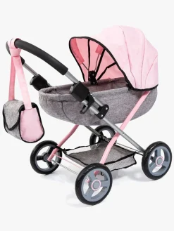 Dukker & Bamser-BayerDesign Bayer Design Cosy Dukkevogn, Grå Lyserød/Grå