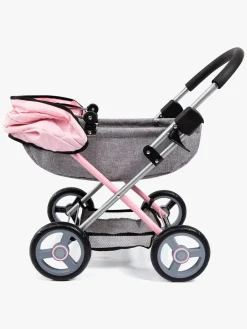 Dukker & Bamser-BayerDesign Bayer Design Cosy Dukkevogn, Grå Lyserød/Grå