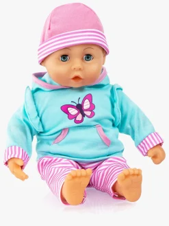 Dukker & Bamser-BayerDesign Bayer Design Deluxe Dukketøj Butterfly 38 cm Lyserød/Blå