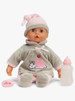 Dukker & Bamser-BayerDesign Bayer Design Dukke First Words Baby 38 cm, Grå