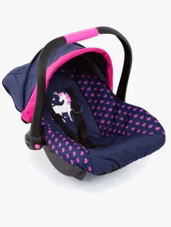 Dukker & Bamser-BayerDesign Bayer Design Dukkeautostol med Kaleche, Blå Lyserød/Blå