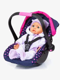 Dukker & Bamser-BayerDesign Bayer Design Dukkeautostol med Kaleche, Blå Lyserød/Blå