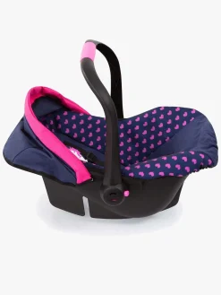 Dukker & Bamser-BayerDesign Bayer Design Dukkeautostol med Kaleche, Blå Lyserød/Blå