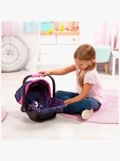 Dukker & Bamser-BayerDesign Bayer Design Dukkeautostol med Kaleche, Blå Lyserød/Blå