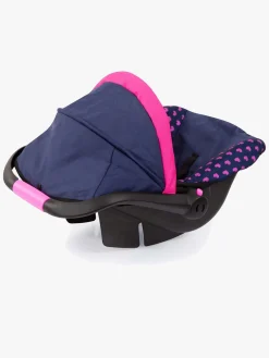 Dukker & Bamser-BayerDesign Bayer Design Dukkeautostol med Kaleche, Blå Lyserød/Blå