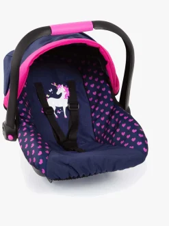 Dukker & Bamser-BayerDesign Bayer Design Dukkeautostol med Kaleche, Blå Lyserød/Blå