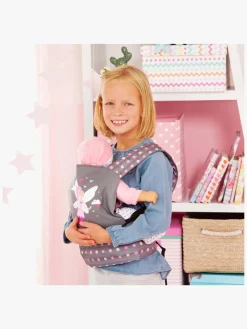 Dukker & Bamser-BayerDesign Bayer Design Dukkebæresele Deluxe, Grå/Lyserød