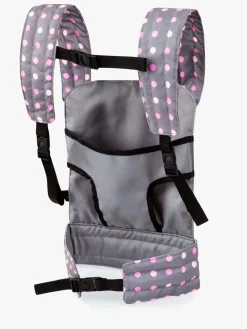 Dukker & Bamser-BayerDesign Bayer Design Dukkebæresele Deluxe, Grå/Lyserød