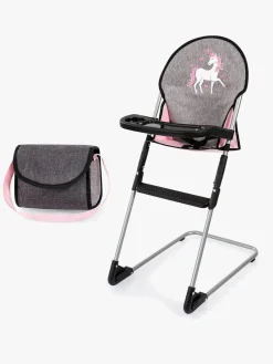 Dukker & Bamser-BayerDesign Bayer Design Dukkehøjstol med Håndtaske Sæt