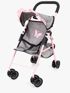 Dukker & Bamser-BayerDesign Bayer Design Dukkeklapvogn med Kaleche, Grå