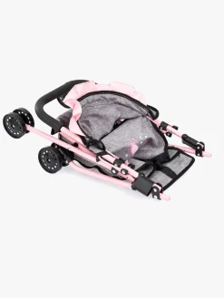 Dukker & Bamser-BayerDesign Bayer Design Dukkeklapvogn med Kaleche, Grå