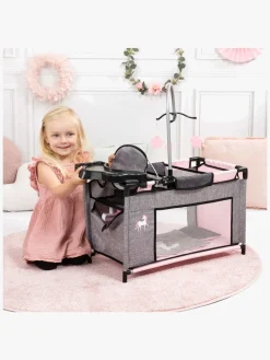 Dukker & Bamser-BayerDesign Bayer Design Dukkeseng Multi Enhjørning Grå/Lyserød