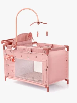 Dukker & Bamser-BayerDesign Bayer Design Dukkeseng Multi, Blomster Lyserød