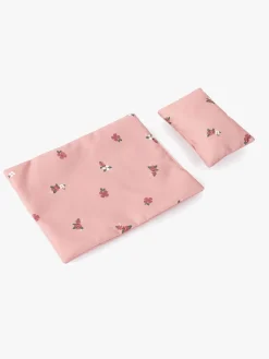 Dukker & Bamser-BayerDesign Bayer Design Dukkeseng Multi, Blomster Lyserød